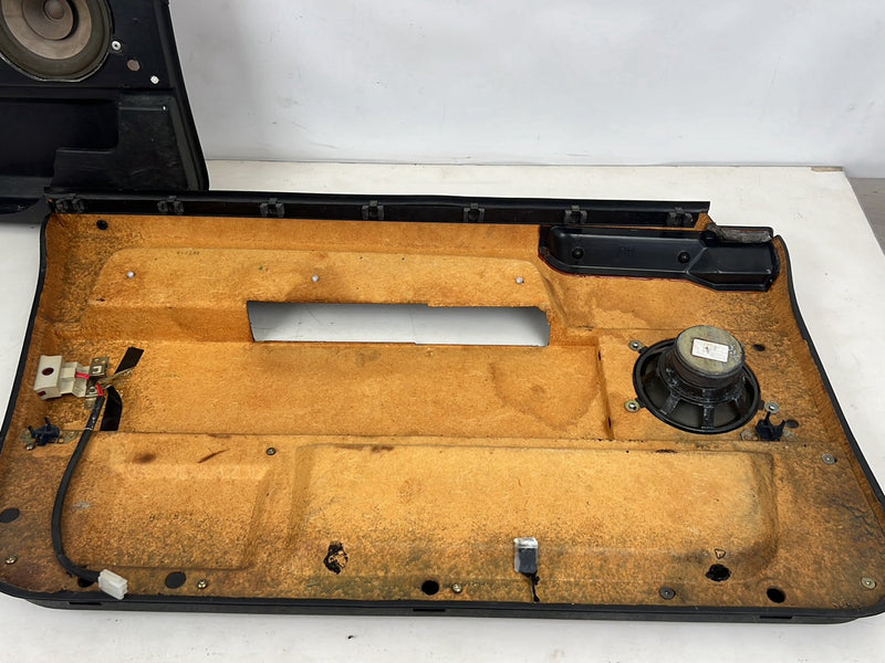 1990-1992 Volvo 740 745 940 Wagon Door Card Trim Panel Set of 4 Black OE #5977EM