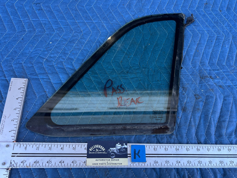 1986-1993 Volvo 240 244 *Sedan Only* Rear Right Quarter Window Glass OEM #4266EM