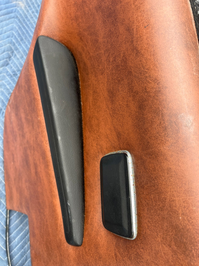 1967-1974 Volvo 140 142 Coupe Rear Right Left Door Card Trim Brown OEM #4849EM