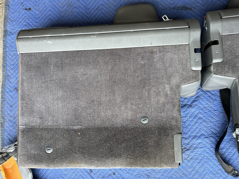 1993-1997 Volvo 850 850R Rear Seat Set Charcoal Leather Wagon Only OEM #4424E