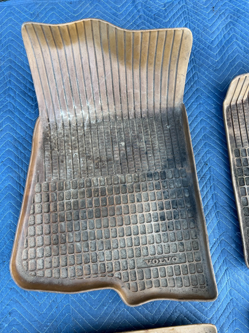 1986-1993 Volvo 240 244 Sedan Waffle Molded Floor Mat All Weather Set OE #4241EM