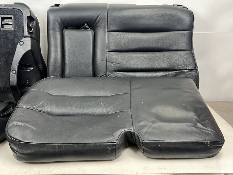 1990-1992 Volvo 740 745 940 Wagon Black Leather Rear Seat Assembly OEM #5985EM