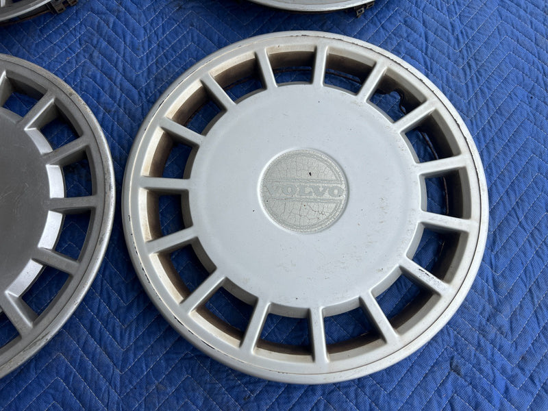 1989-1995 Volvo 740 940 Sedan Hub Cap Wheel Rim Cover Full Set of 4 OEM #3752EM