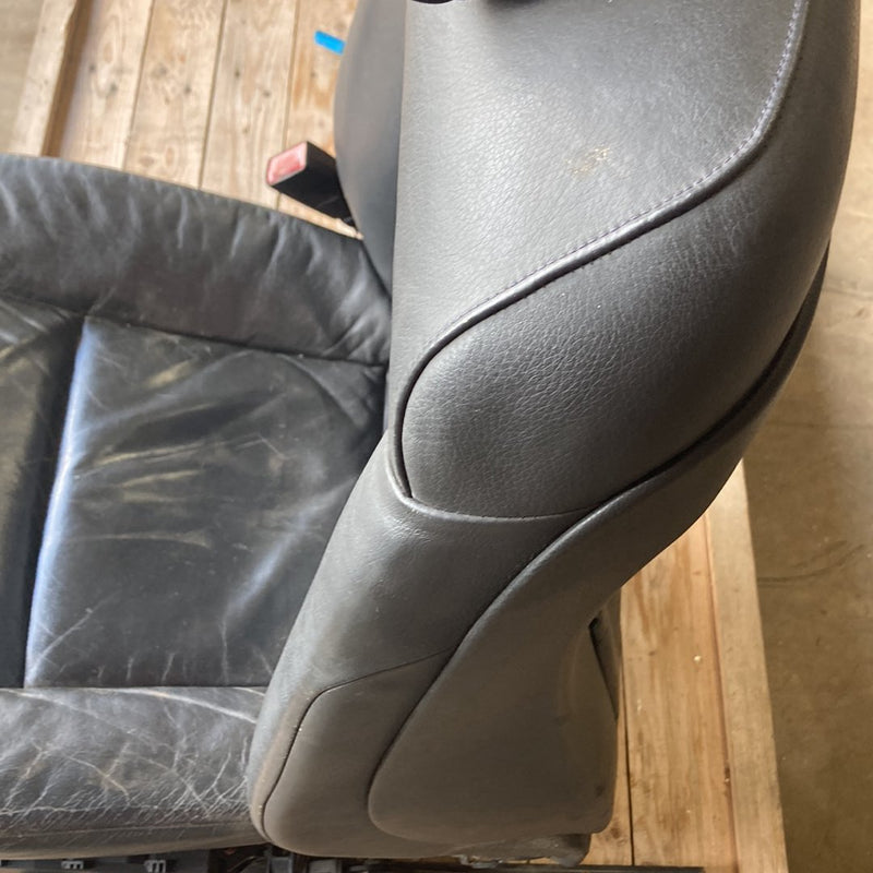 2003-2007 BMW 545i E60 Seat Front Left Driver Black Leather OEM #4980M
