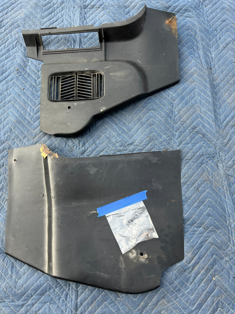 1967-1974 Volvo 140 142 144 145 Right & Left Kick Panel Dash Trim OEM #4890EM