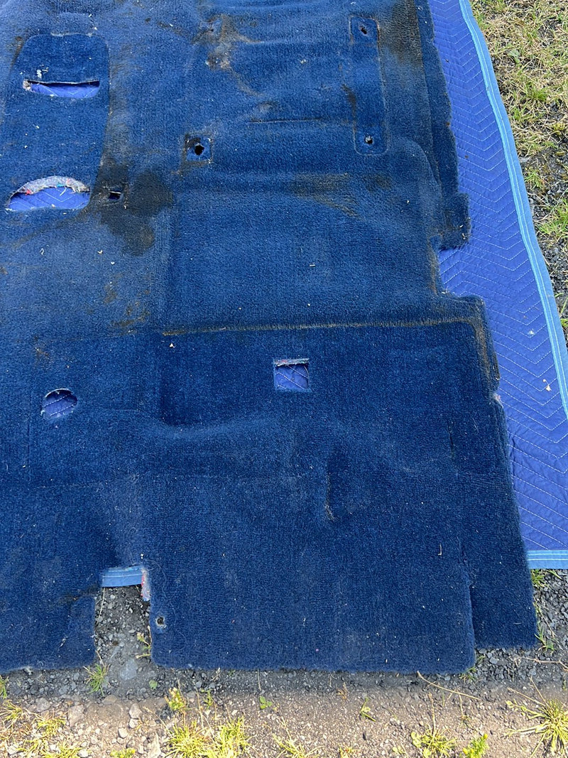 1988-1998 Chevrolet Silverado Ext Cab Blue Molded Carpet Full Set OEM #5496EM