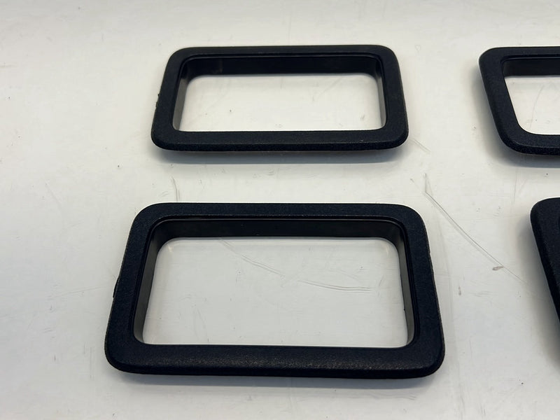 1975-1980 Volvo 244 240 Door Handle Surround Bezel Trim Black Set OEM #5254EM