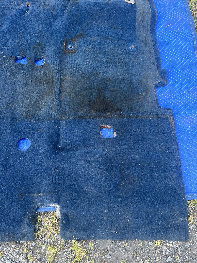 1988-1998 Chevrolet Silverado Ext Cab 4x4 Molded Carpet Set Dark Blue OE #5537EM