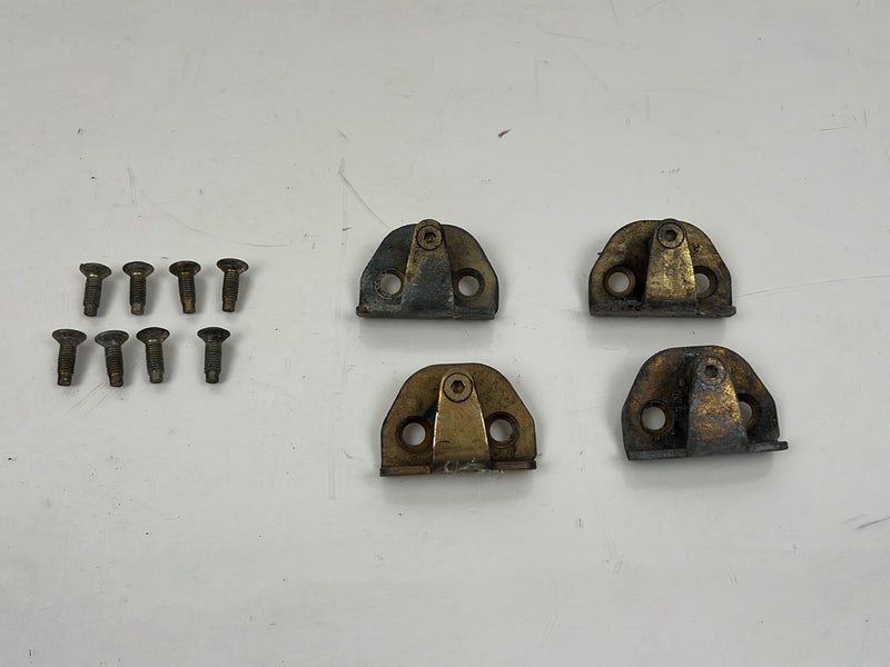 1975-1980 Volvo 244 240 Door Striker Catch Plate Set of 4 OEM #5364EM