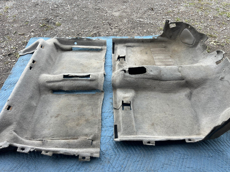 1985-1992 Volkswagen Golf Molded Carpet Set Front Rear Left Right Gray OEM