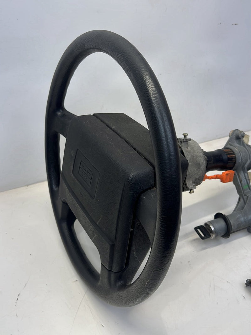 1986-1993 Volvo 240 244 Steering Wheel Column w/ Key + Door Lock Set OEM #5538EM