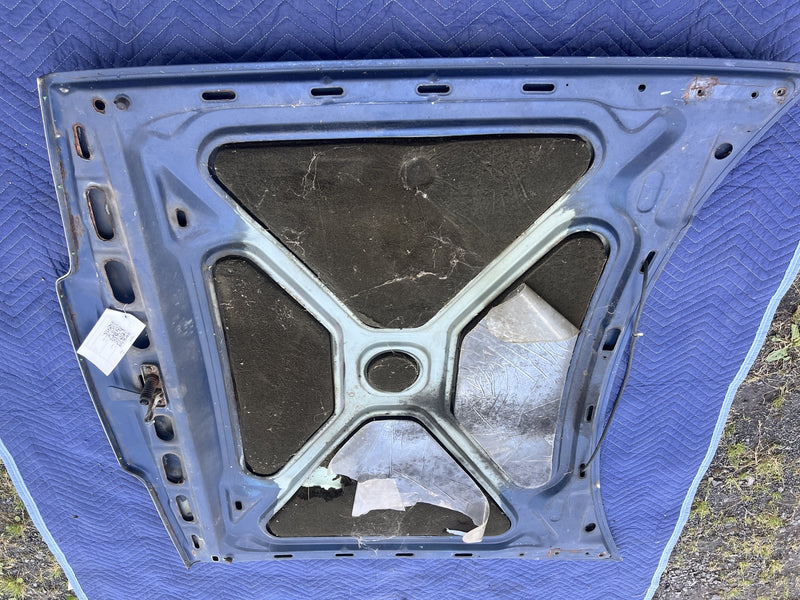1975-1980 Volvo 244 Front Hood Panel Engine Bonnet Blue OEM #5435EM