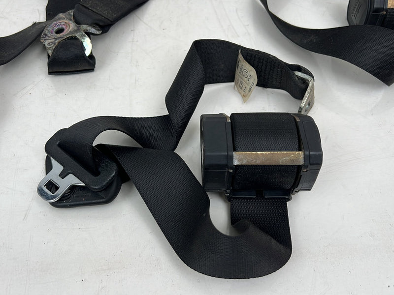 1984-1993 BMW 318i E30 Coupe Rear Seat Belt Retractor Set Black OEM #6737EM