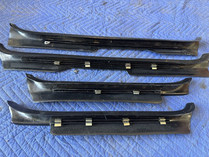 1986-1993 Volvo 240 244 Sedan Door Entry To Carpet Scuff Trim Panels OEM #4871E