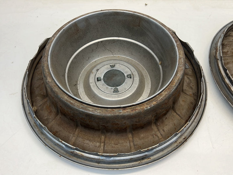 1956-1957 Cadillac Eldorado DeVille Sombrero 15 inch Hub Cap Pair OEM #5306EM