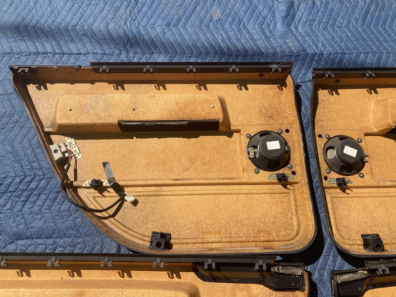 1989-1995 Volvo 940 944 Door Card Set of 4 Panel Black LH RH OEM #4194M