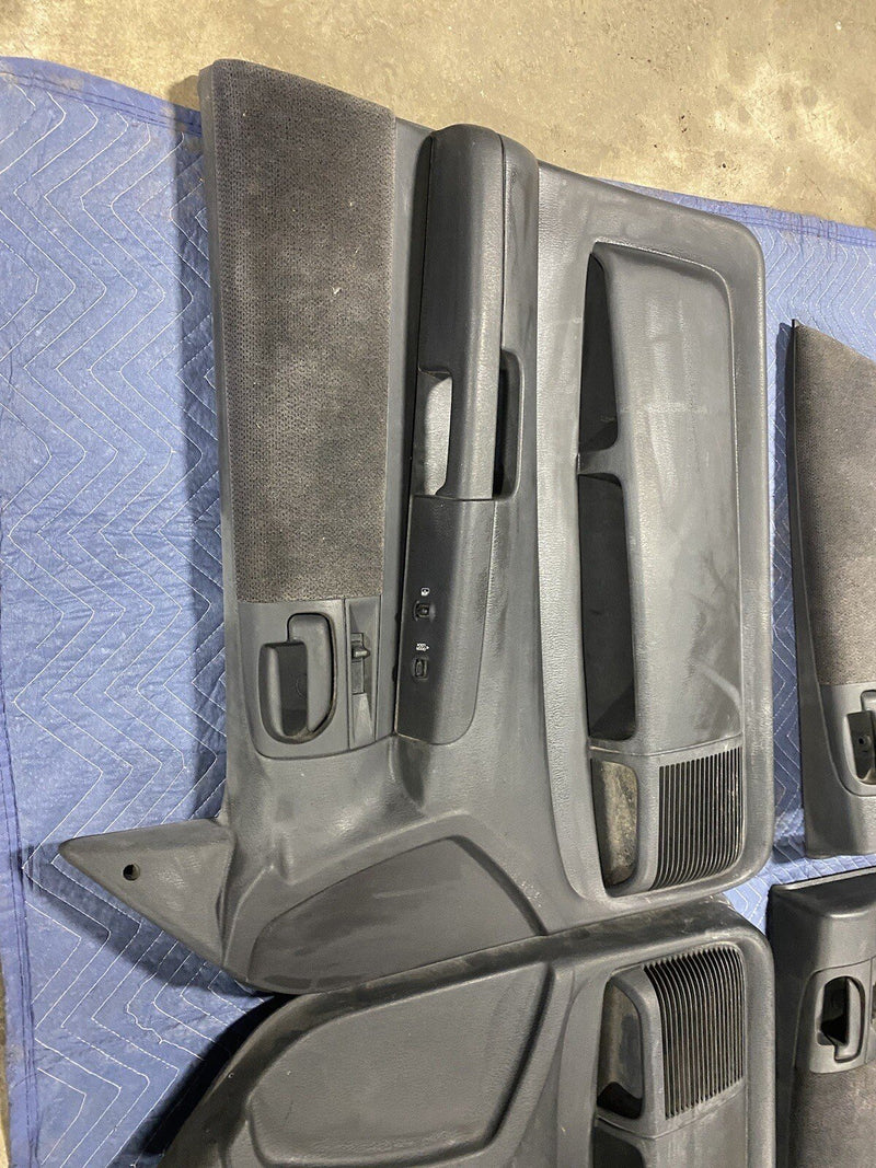 2001-2004 Dodge Dakota Front & Rear Door Card Panel Set Dark Gray L R OEM #2469E