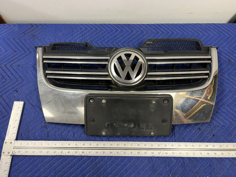2006-2010 VW Jetta 2.5L Front Upper Radiator Bumper Grille Trim w/Emblem #128MC