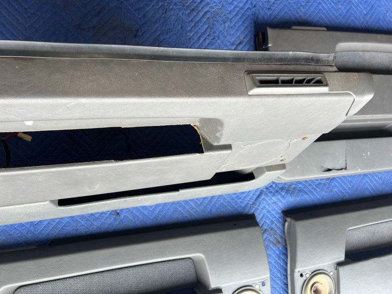 1989-1995 Volvo 740 940 Sedan Front Rear RH LH Door Card Set Gray OEM #3644EM