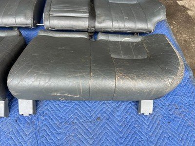 1992-1995 Volvo 940 740 Wagon Charcoal Leather Rear Seat Cushion Set OEM #3265EM