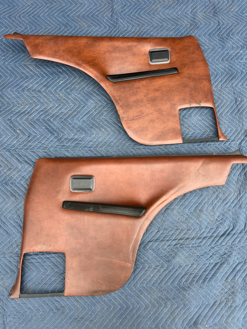 1967-1974 Volvo 140 142 Coupe Rear Right Left Door Card Trim Brown OEM #4849EM