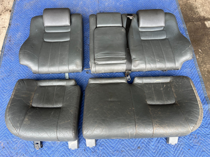 1992-1995 Volvo 940 740 Wagon Charcoal Leather Rear Seat Cushion Set OEM #3265EM