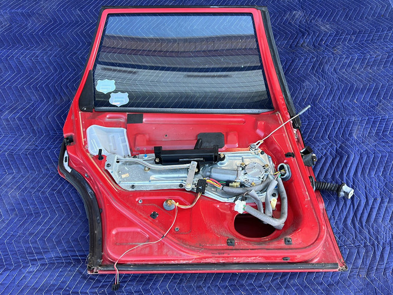 1993-1997 Volvo 850 Rear Driver Left LH Door Assembly Red OEM