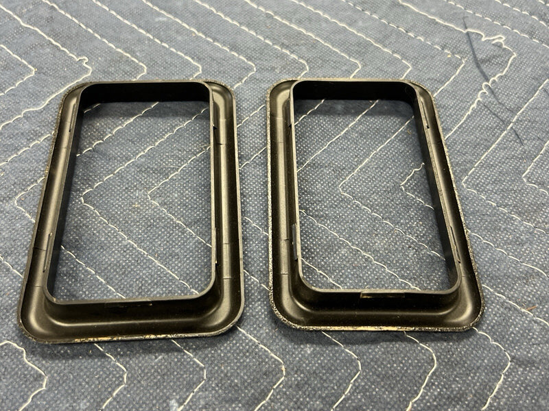 1975-1993 Volvo 240 242 244 245 Door Handle Surround Trim Pair Black OEM #3926E