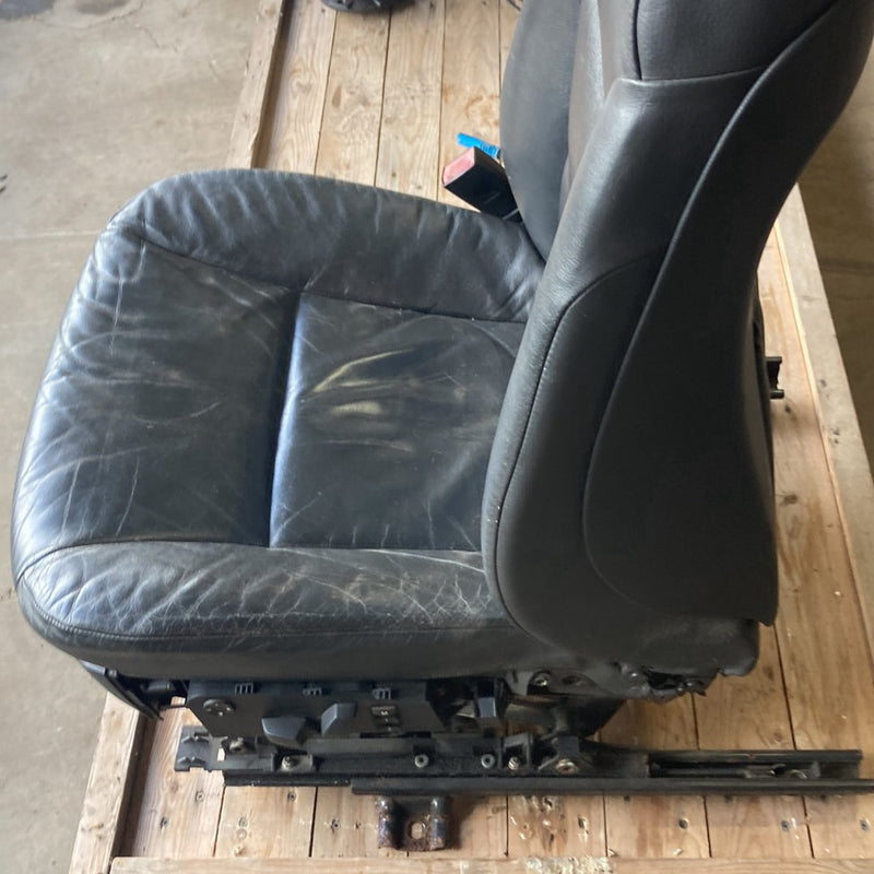 2003-2007 BMW 545i E60 Seat Front Left Driver Black Leather OEM #4980M