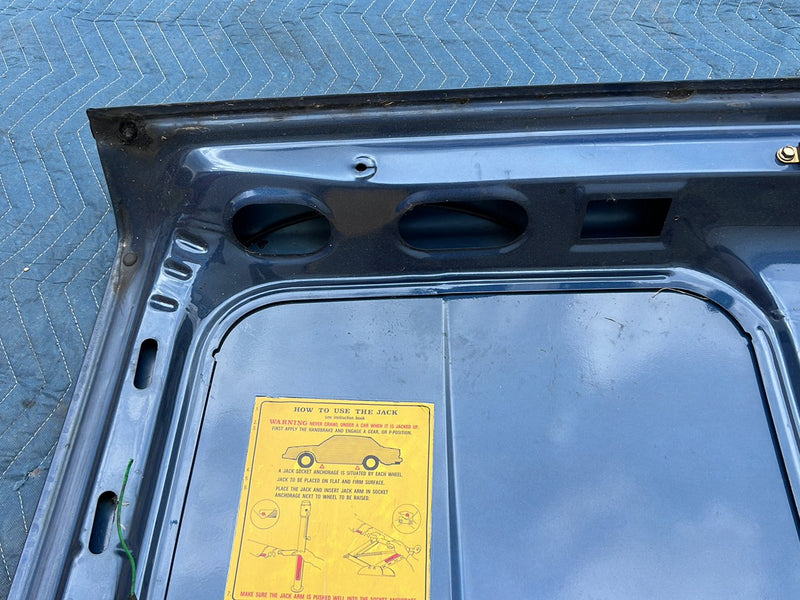 1975-1980 Volvo 244 240 *Sedan Only* Trunk Deck Lid Panel Blue OEM #5436EM
