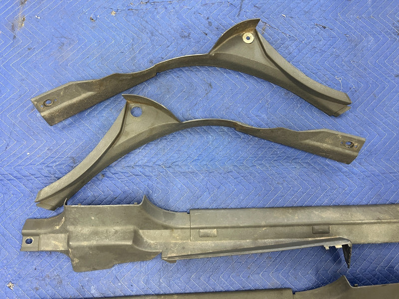 1992-1995 Volvo 940 740 Lower Entry Scuff Panel Trim Set of 4 Gray OEM #3188EM