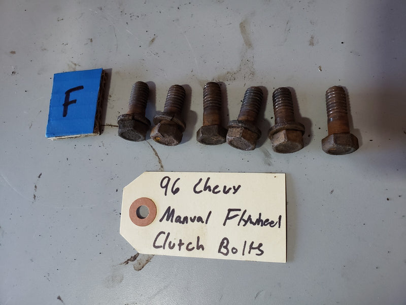 1996-1999 Chevy GMC GM 1500 C/K Manual Transmission Flywheel Clutch Bolts 1250CN