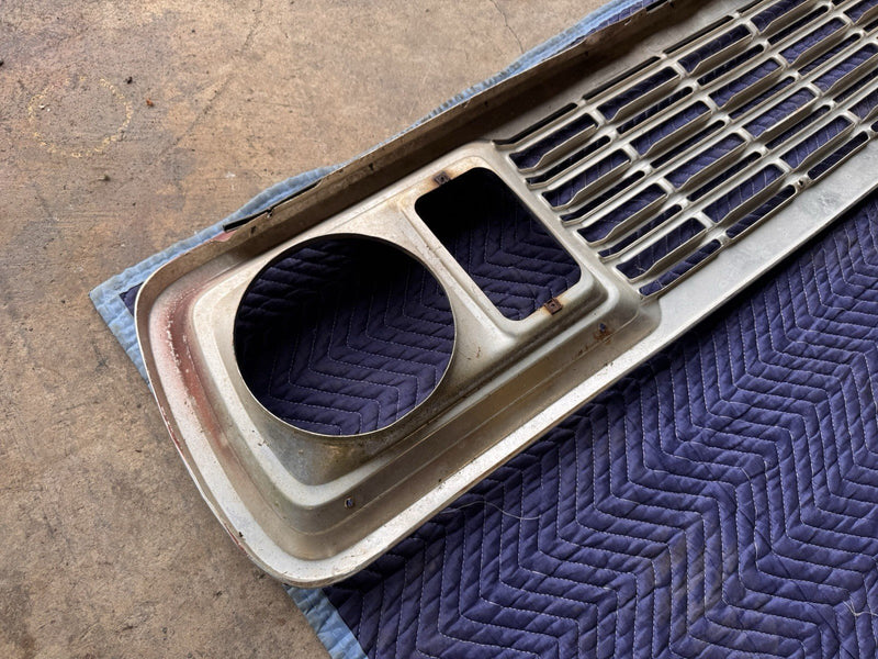 1977-1978 Dodge Truck Tin Front Grille D150 Pickup Aluminum Trim OEM #4770E