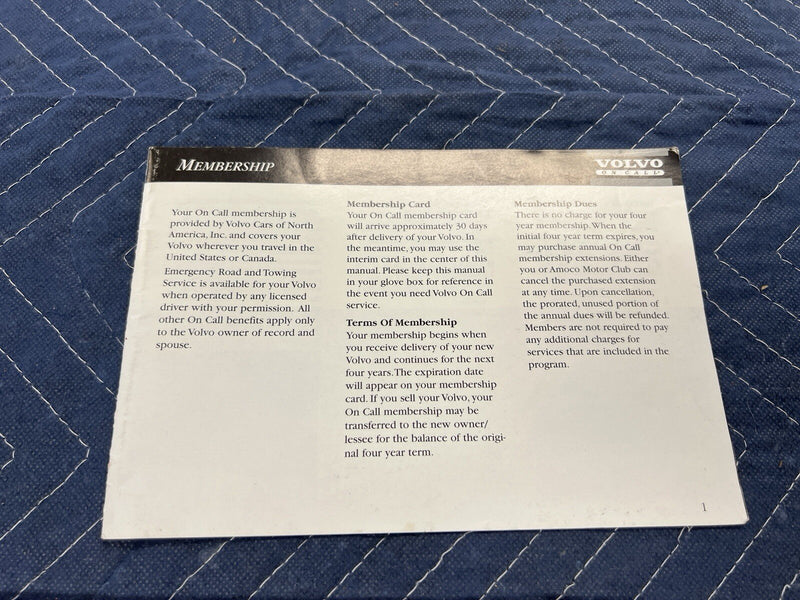 1999 Volvo S70 V70 Owners Operators Manual Booklet Set Pamphlet OEM #3920E