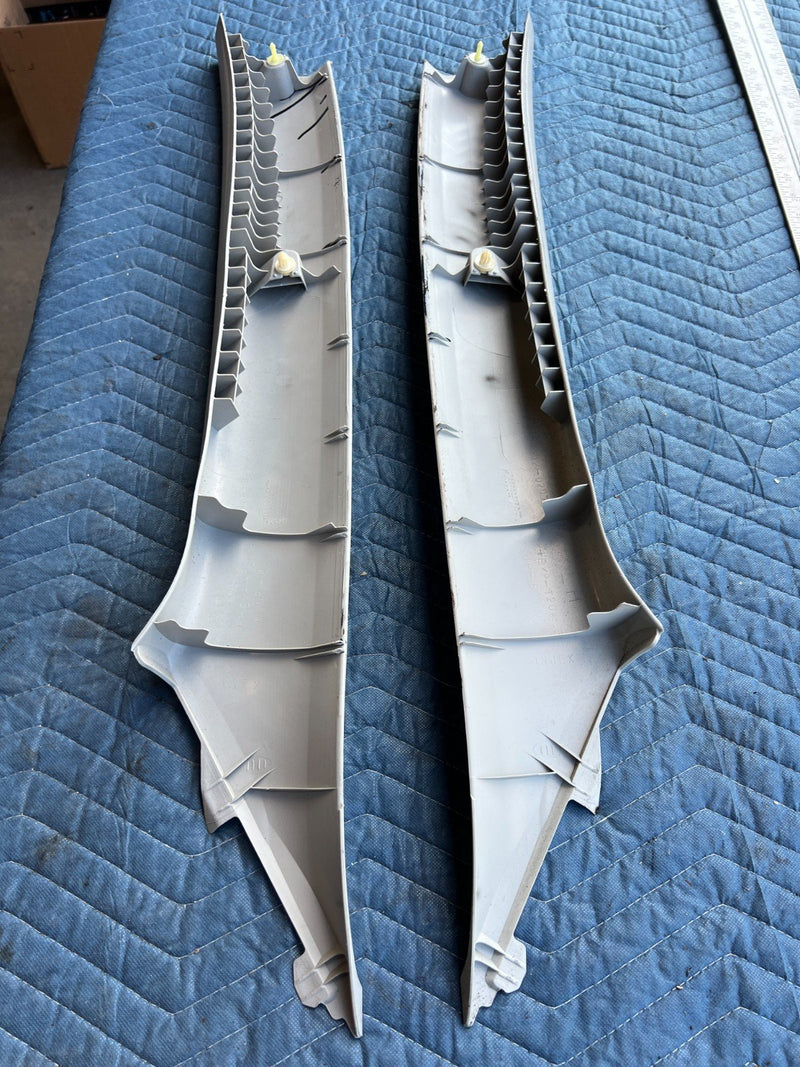 2003-2008 Toyota Corolla Right & Left A Pillar Trim Pair Gray OEM #3351EM
