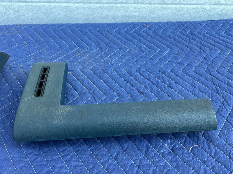 1988-1994 Chevrolet Silverado GMC 1500 Lower Dash End Trim Blue Pair OEM #5513EM