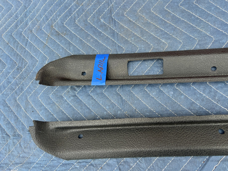 1967-1974 Volvo 140 142 144 145 Right & Left A Pillar Trim Black Pair OE #4867EM