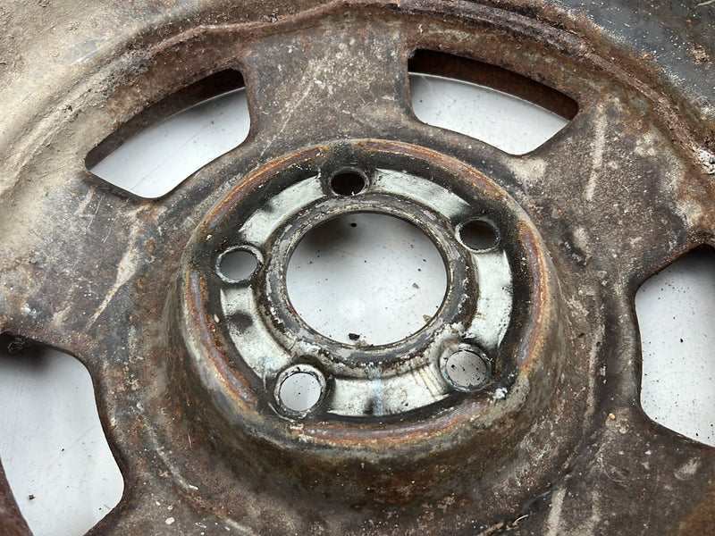 1975-1980 Volvo 244 240 14" Steel Wheel Rim Pair 5.5Jx14x20 OEM #5405EM