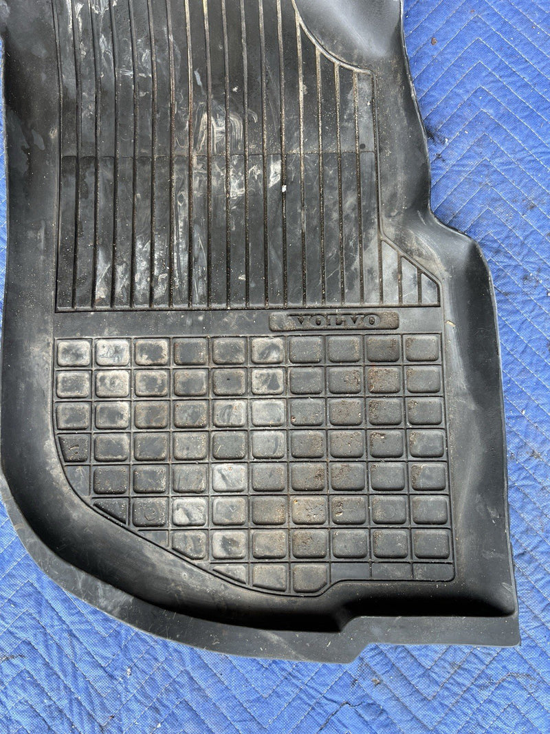 1993-1997 Volvo 850 850R Charcoal All Weather Rubber Floor Mat Pair OEM #4428E