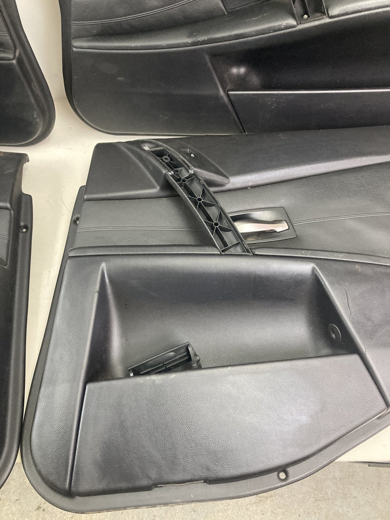 2003-2007 BMW 545i E60 Door Card Set of 4 Black Left Right OEM #4959M