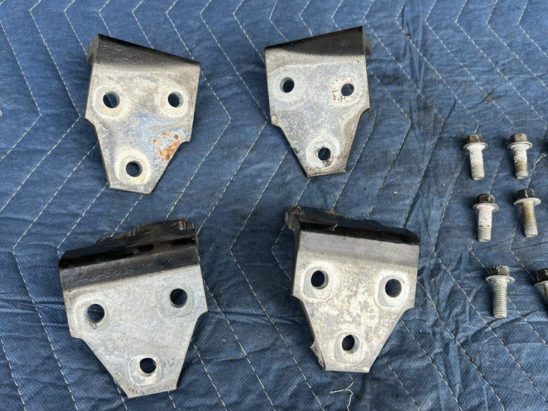 1998-2003 Jaguar XJR XJ8 X308 Front & Rear Door Hinge Set Of 4 Black OEM #4805E