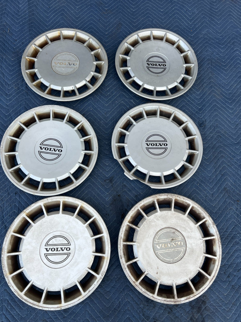 1986-1993 Volvo 240 244 Sedan 14" Hubcap Wheel Cover Set of 6 3540176 OE #4235EM