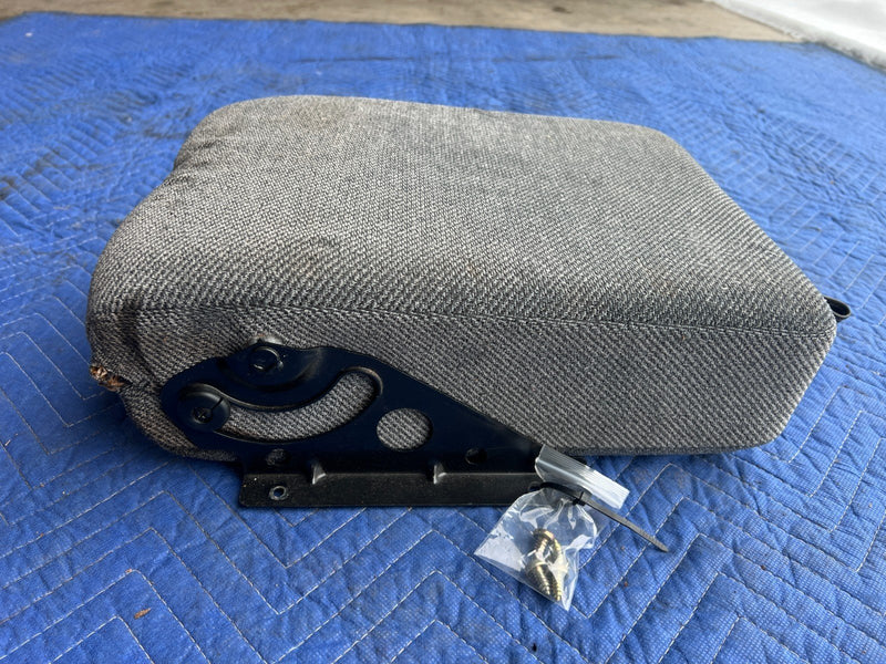 1989-1995 Volvo 740 940 Sedan Rear Seat Center Arm Rest Gray Cloth OEM #3755EM