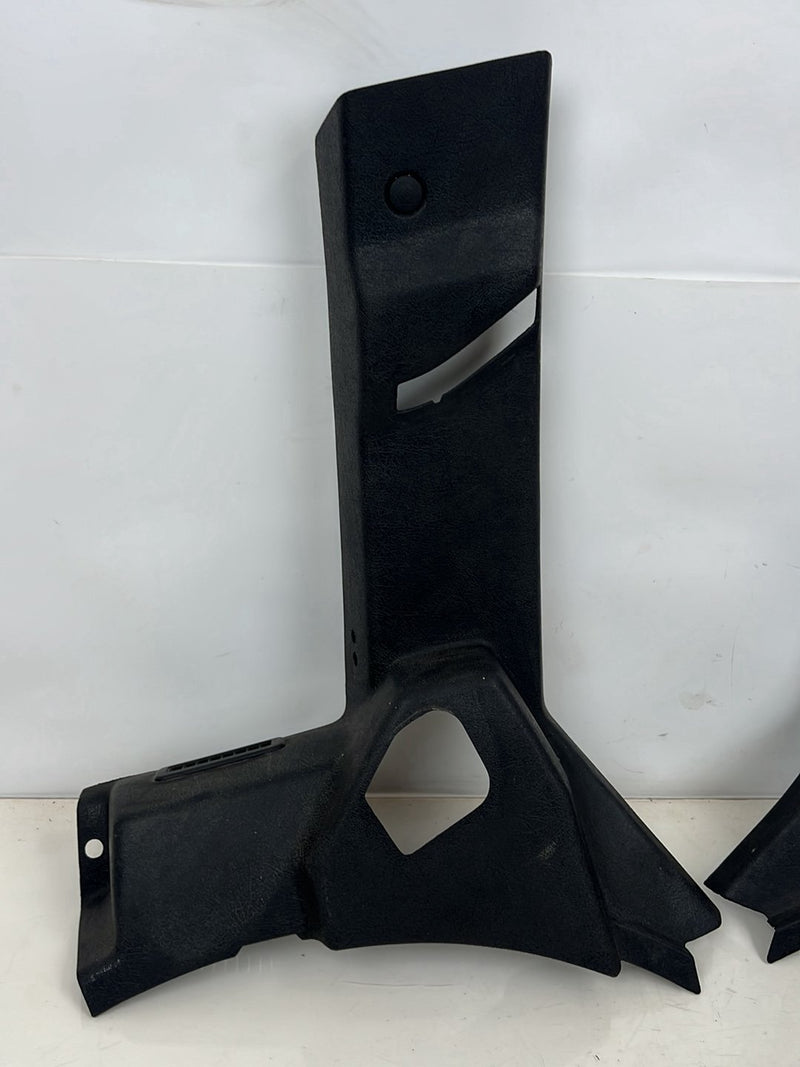 1990-1992 Volvo 740 745 940 Wagon Right & Left C Pillar Trim Black OEM #5869EM