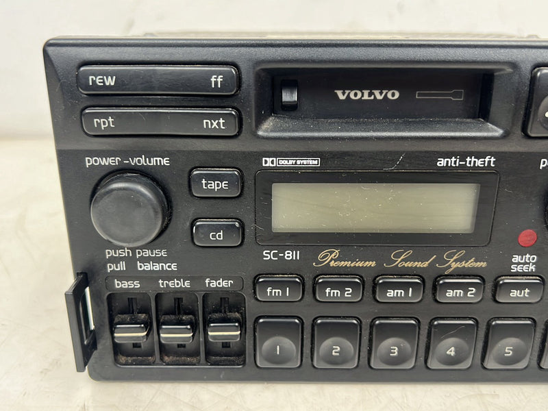 1993-1997 Volvo 850 AM FM Stereo Radio Head Unit Tape Player SC-811 OEM