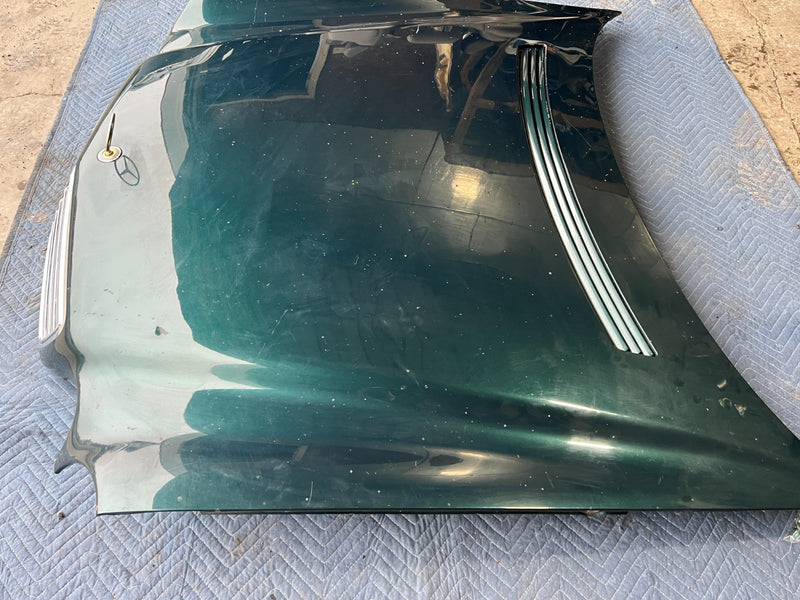 1998-2003 Mercedes W210 E320 Hood Panel Engine Bonnet w/ Grille Green OE #4741EM
