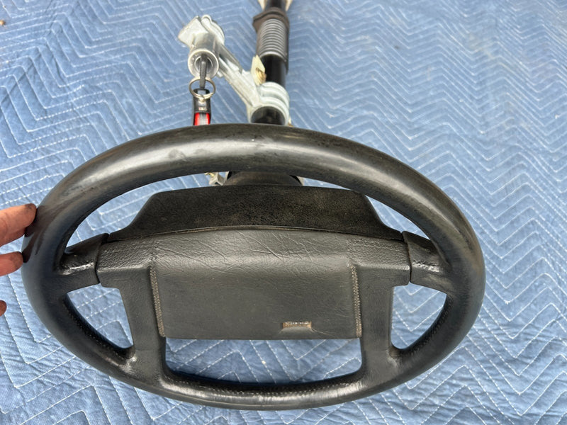 1986-1993 Volvo 240 244 245 Steering Wheel Column & Ignition w/ Key OEM #4126EM