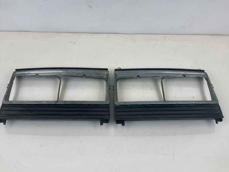 1975-1980 Volvo 244 Headlight Bezel Quad Set Left Right Square OEM #4320M