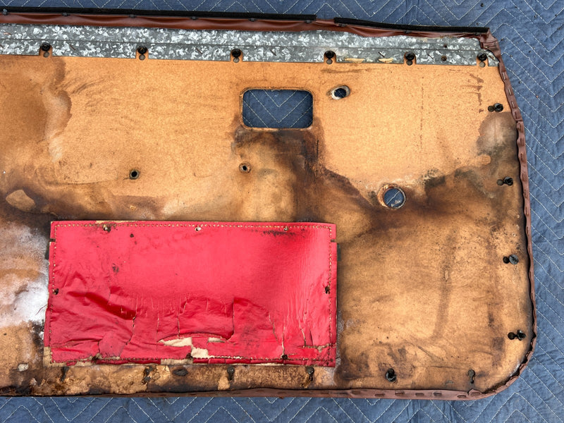 1967-1974 Volvo 140 142 144 145 Front Right Left Door Card Brown Pair OE #4885EM