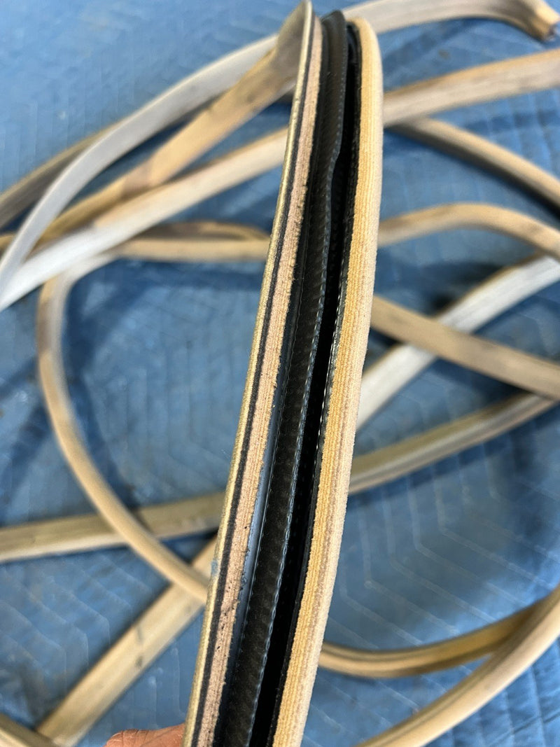 1986-1995 Mercedes 300D W124 Sedan Tan Front Rear RH LH Window Trim OEM #2639EM